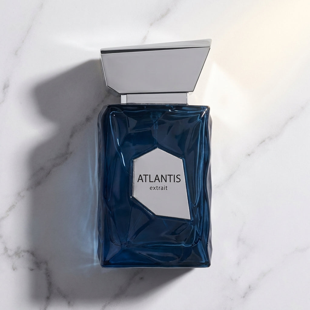 French Avenue Atlantis Extrait bottle on marble