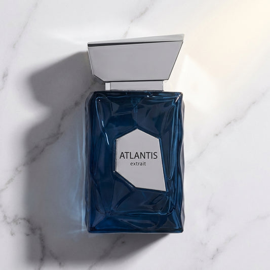 French Avenue Atlantis Extrait bottle on marble