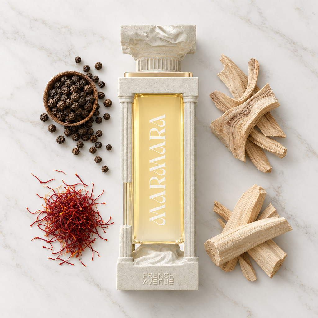 French Avenue Marmara with fragrance notes