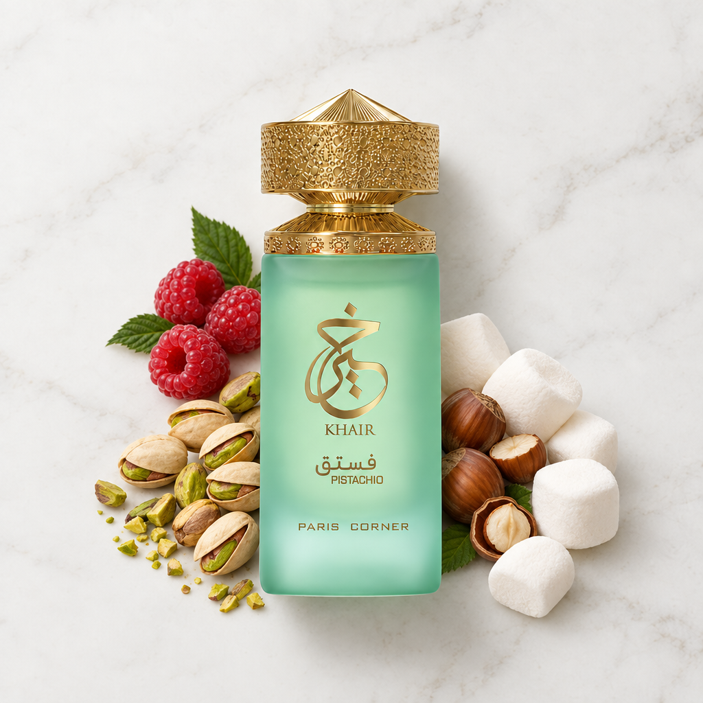 Paris Corner Khair Pistachio with fragrance notes